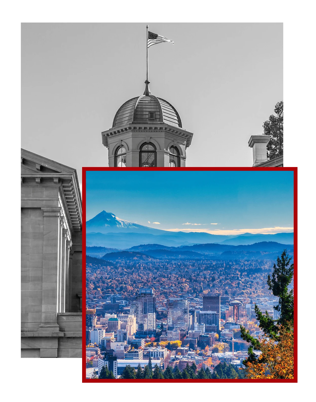 Portland personal injury lawyer support team collage