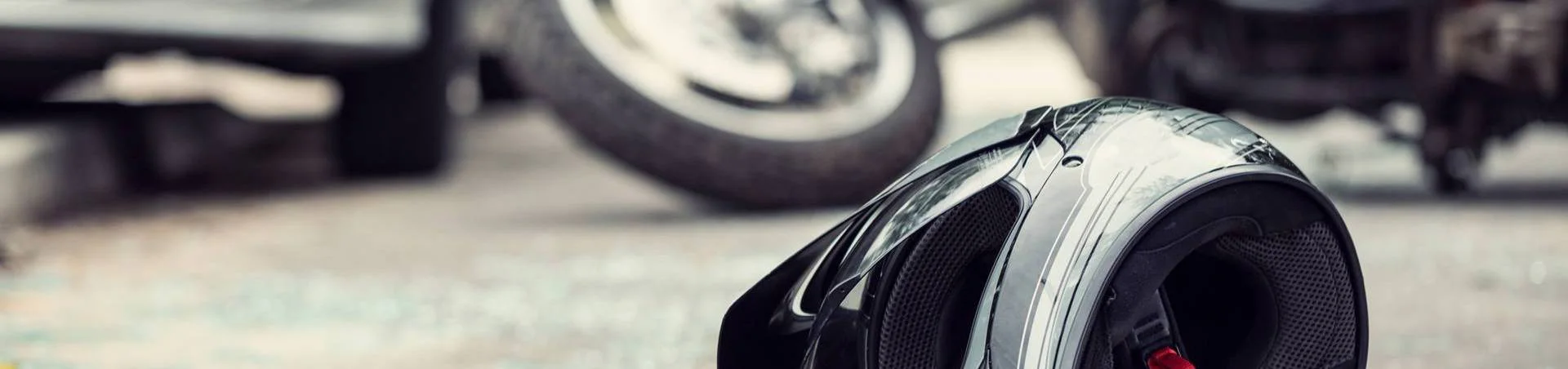 Motorcycle helmet after a Portland motorcycle accident
